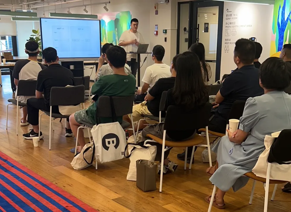 (图 3:周子博演讲现场)