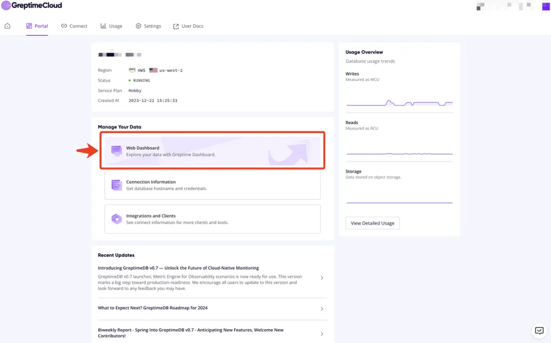 (图 3:Web Dashboard 位置展示)