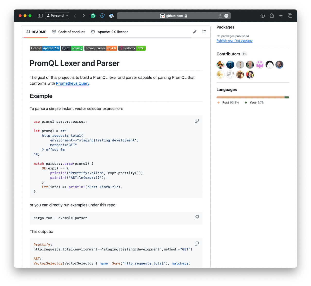图 4:Rust promql-parser