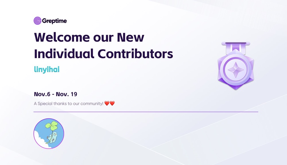 GreptimeDB 的新晋独立贡献者