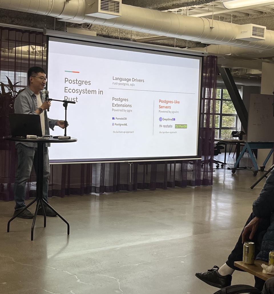 Postgres Ecosystem in Rust — Ning Sun 演讲